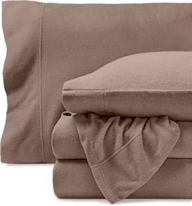 lot 1510 image: Bare Home Super Soft Fleece Sheet Set - King Size - Extra Plush Polar Fleece, No-Pilling Bed Sheets - All Season Cozy Warmth (King, Taupe)