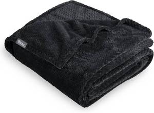 lot 1514 image: Bare Home Textured Fleece Blanket - TwinTwin Extra Long - Ultra-Soft Lightweight for Bed, Sofa, and Couch - Luxury Microplush - Cozy Warm Blanket (TwinTwin XL, Chevron Black)