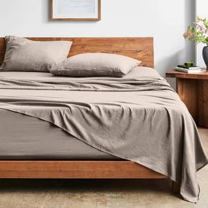 lot 1530 image: Bare Home Queen Sheet Set - Luxury 1800 Ultra-Soft Stonewashed Microfiber - Brushed - Deep Pockets - Easy Fit - Breathable Bedding - Sheet Sets & Pillowcases (Queen, Pebble Beach)