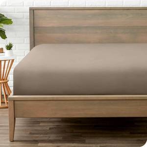 lot 1534 image: Bare Home Fitted Bottom Sheet Twin XL Size - Premium 1800 Microfiber - Ultra-Soft Hotel Luxury - Deep Pocket - Durable and Long Lasting (Twin XL, Taupe)