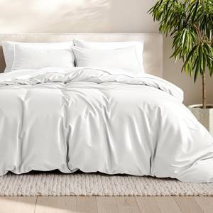 lot 1547 image: Bare Home Bedding Duvet Cover Queen Size - Premium 1800 Super Soft Collection - Lightweight, Cooling Duvet Cover - Soft Breathable Bedding (Queen, Cream)