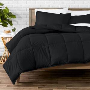 lot 1561 image: Bare Home Comforter Set - Oversized Queen Size - Ultra-Soft - Goose Down Alternative - Premium 1800 Series - All Season Warmth (Oversized Queen, Black)
