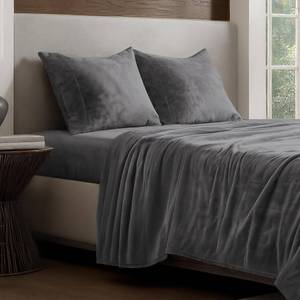 lot 1562 image: Bare Home Microplush Fleece Sheet Set - King Size - Ultra Soft Velvet - Cozy & Warm - Plush All-Season Comfort - Wrinkle Resistant - Deep Pocket Fit - Non-Pilling Sheets (King, Grey)