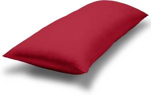 lot 1566 image: Bare Home Microfiber Body Pillow Cover - Ultra Soft - Cooling Pillowcase - Double Brushed - Pillowcase with Zipper Closure - Easy Care (21x54 Body Pillow Cover, Red)