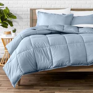lot 1600 image: Bare Home Comforter Set - Queen Size - Ultra-Soft - All Season Warmth (Queen, Dusty Blue)