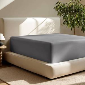 lot 3011 image: Bare Home Split Head Flex King Fitted Sheet - Extra Deep Pocket Fitted Sheet - Premium 1800 Microfiber - Ultra-Soft Wrinkle Free (Split Head Flex King - 11 to 22 Pocket, Grey)