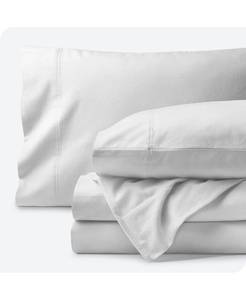 lot 3045 image: Bare Home Organic Flannel Sheet Set King - White - King