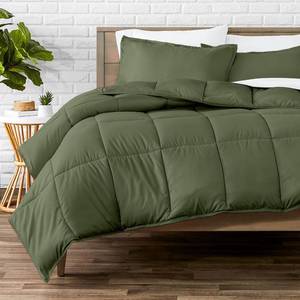 lot 3097 image: Bare Home Comforter Set - Queen Size - Ultra-Soft - Goose Down Alternative - Premium 1800 Series - All Season Warmth (Queen, Cypress Green)