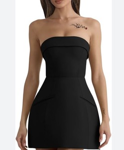 lot 3222 image: XXTAXN SUMMER WOMENS DRESS BLACK SIZE S