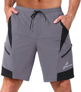 lot 3303 image: Sportneer Bike Shorts for Men 3D Padded Lightweight Riding Biking Cycling Mountain Bike Shorts for Men with Zipper Pockets Size Small