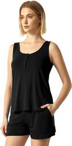 lot 5018 image: GYS Bamboo Viscose Womens Pajama Sets Tank Top With Shorts 2 Pieces Lounge Sets SIZE L