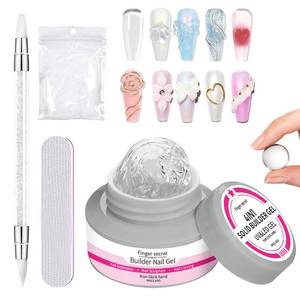 lot 5036 image: Solid Builder Gel Bottel For Nails Clear 60g 2oz Pot,non-stick 3D Nail Art Sculpture Builder Gel Kit For Extension Building Sculpting Carving Molding Nail Art Diy 3d Nail Sculpting Gel