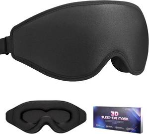 lot 5060 image: Sleep Eye Mask for Men Women Sleeping Masks, Light Blocking 3D Deep Contoured Eye Shade Cover for Travel Yoga Nap