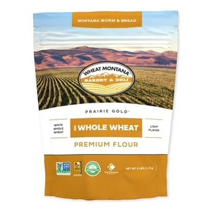 lot 9003 image: Wheat Montana Bakery, Prairie Gold Whole Wheat Flour, Non-GMO Verified, Certified Kosher, 5 lbs