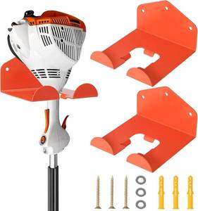 lot 9008 image: Dongxw Garage Organizer Trimmer Rack, 2 Pack Heavy Duty Weed Eater Hanger Garage Storage, Wall Hanging Garden Power Tool Hanger Weedeater Rack