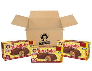 lot 9439 image: Little Debbie Nutty Buddy Cake Big Packs, 30 Individually Wrapped Cakes (3 Boxes)
