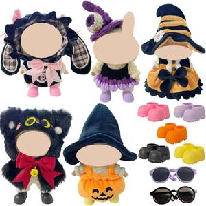 lot 9451 image: Ezcora 5 Sets Magical Fantasy Dress-Up Clothes Doll Clothes Compatible with Labubu Dolls, 17cm Doll Accessories with Shoes and Glasses, Kawaii Idea (No Dolls)