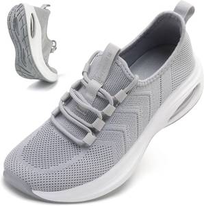 lot 9462 image: Wide Toe Box Shoes Women Extra Wide Width Sneakers Air Cushion Road Running Shoes Ultra Light Tennis Gym Workout Training Shoes Breathable Walking Shoes with Arch Support SIZE 39