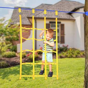 lot 9487 image: ninja line Climbing Net for Kids Outdoor,Climbing Cargo Net Kids Playground, Accessories for Ninja Warrior Obstacle Course for Kids,Climbing Rope Ladder for Ninja Slackline&Jungle Gyms Backyard