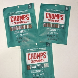 lot 9513 image: 3 Packs CHOMPLINGS Italian-Style Beef Sticks - 6ct0.5oz