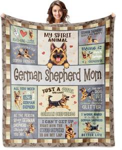 lot 9522 image: German Shepherd Gifts, German Shepherd Blanket 60X50, German Shepherd Mom Gifts, German Shepherd Gifts for Women, German Shepherd Mom Gifts for Dog Lovers, Gifts for German Shepherd Owners