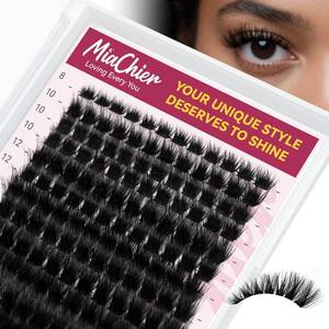lot 9568 image: Volume Lash Clusters Extension, Fluffy Eyelash Clusters 8-18mm D Curl 168pcs Cat Eye, Fox Eye Lash, DIY Wispy Individual Dramatic Lashes, Easy for Beginners