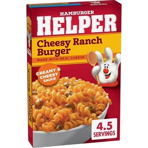 lot 9619 image: Hamburger Helper Cheesy Ranch Burger, 5.5 oz Box, 12 BOXES