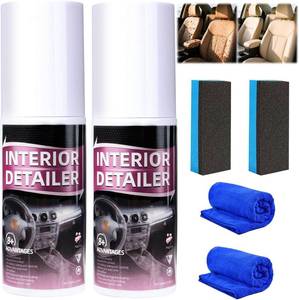 lot 9671 image: Car Interior Cleaner Spray,Polishing Cleaner-All Purpose Polishing Detailer for Dashboard, Leather, Plastic & Rubber-Advanced Plastic Clarify & Anti-Dust Formula for Auto Detailing(2 Pack)