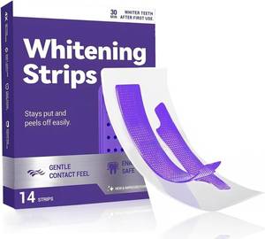 lot 9725 image: Purple Teeth Whitening Strips, Gentle Daily Purple Whitening Strips for Surface Stain Reduction & Natural Shine, Suitable for Sensitive Teeth, Portable Purple Teeth Care Strips, 14 Strips