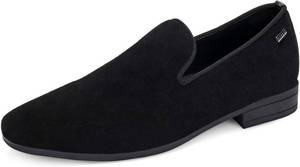 lot 9742 image: UUBARIS Mens Velvet Loafers Slip-on Dress Shoes Fashion Style Driving Shoes Classic Tuxedo Shoes Casual Oxford Shoes Size 9