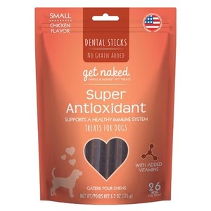 lot 9829 image: Get Naked Dental Chew Sticks Dog SUPER ANTIOXIDANT SMALL 6.2 oz