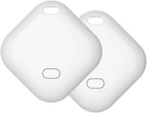 lot 9853 image: Key Finder&Tracker, Bag Locator Tag for Keys, Wallets, Bluetooth Tracker Work with Apple Find My (iOS Only), Replaceable CR2032 Batteries, Privacy Protection - 2Pack