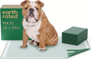 lot 9865 image: Earth Rated 3-in-1 Max Absorbency Puppy Pee Pads for Dogs, Odor Blocking, Leak Prevention Potty Training Pad, XL, 28 x 34 Inches, 7 Count