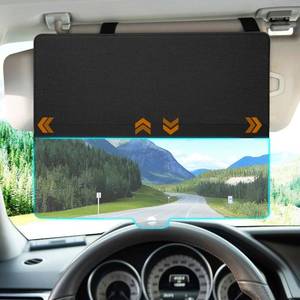 lot 9957 image: MAGTSMEI Sun Visor Extender for Car, Upgraded Polarized Sun Blocker, Sunshade Lens Magnetic Connection Adjustable 4 Directions, Anti-Glare,Protects from Sun Glare, Snow Blindness & UV Rays, Black