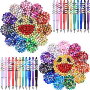 lot 9892 image: Aipridy Large Hole European Beads, Craft Supplies Kit, Assorted Mixed Color Lampwork Spacer Beads for DIY Bracelet Jewelry Making (260, Mixed 11 Color Scheme)