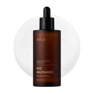lot 9902 image: AVCA Rice  Niacinamide Serum - Radiance-Boosting Face Serum with Rice Extract, 5% Niacinamide, Lightweight Hydration, Helps Refine The Look of Texture & Oil, 100 mL (3.38 fl oz)