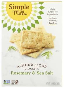 lot 10030 image: Rosemary & Sea Salt Almond Flour Crackers