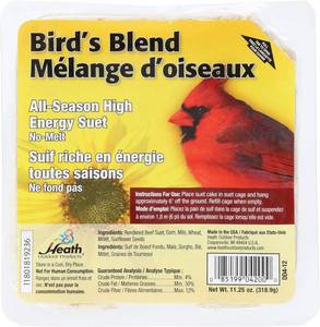 lot 10070 image: Manufacturers Direct Heath Mfg Co DD4 Birds Blend Suet,net wt 11.25