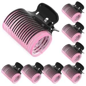 lot 10072 image: 8 Sets Hot Roller Clips Versatile Hair Roller Clamps Curler Claw Replacement Clip Hair Section Styling Tool Set for Women Girls Effortless Curls Waves