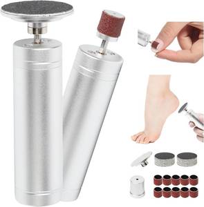 lot 10137 image: Electric Foot Callus Remover, 2 in 1 Electric Nail File Kit, Multispeed Adjustable Foot Scrubber with Sandpaper Disk, Foot File Pedicure Tools for Feet Dead Skin