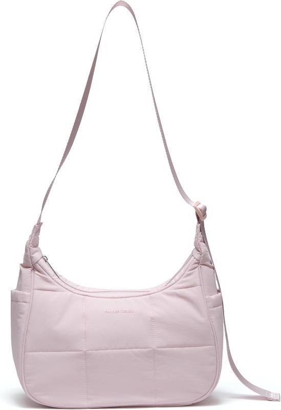 lot 7149 image: Pander Nylon Crescent Shoulder Bag, Medium Sling Crossbody with Adjustable Strap.