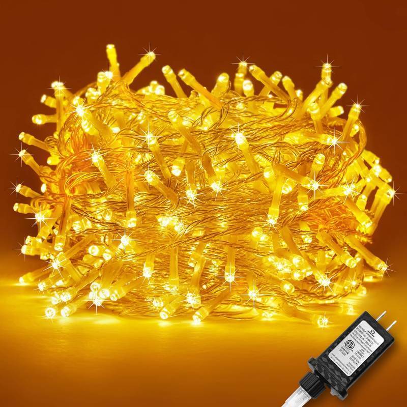lot 6927 image: Selarlyt 100 LED Christmas Lights Indoor Outdoor,Warm White Christmas Tree Lights Clear Wire, 39 Ft Twinkle Fairy String Lights Plug in for Christmas Tree Bedroom Decorations