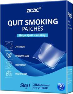 lot 8297 image: Nicotine Patches,Quit Smoking Patches, 21mg Step 1 Stop Smoking Aids Patches, Stop Smoking Aids that Work with 2 Weeks, Delivered Over 24 Hours Transdermal System(Step 1-21mg)