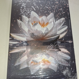 lot 10712 image: Tranquil Zen Lotus Flower Canvas Wall Art Spa Wall Decor with Butterflies Prints Posters Painting Artwork Framed Spiritual Bathroom Pictures for Bathroom Wall Zen Bedroom Decor Calming 12x16 Inches