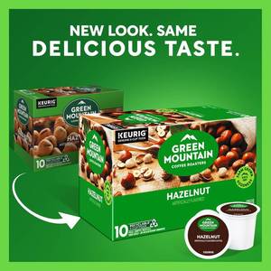 lot 10715 image: Green Mountain Coffee Roasters Hazelnut, Keurig Single Serve K-Cup Pods, Light Roast Coffee,