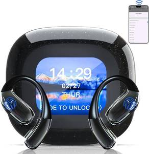 lot 10770 image: Translation Earbuds Real Time, AI Translator Earbuds with LCD Screen, 3-in-1 Translation Headphones 144 Language, iOS & Android App, 2-Year Free Subscription, Ideal for Travel & Business, Black