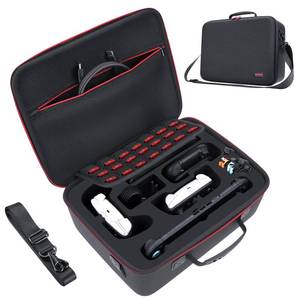 lot 10826 image: WPGEAR Hard Carrying Case Compatible with Nintendo Switch 2 (2025), Travel Bag Holds Switch 2 Console, Pro Controller x 2, Joy-Con Grip, Dock, Power Adapter, 21 Games, Cables and Accessories