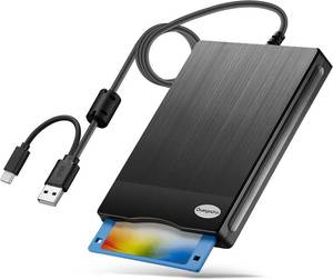 lot 11000 image: Floppy Disk Reader 3.5 inch USB Floppy Disk Drive External 3 12 Floppy disc Reader Portable Floppy Diskette Drive USB C for PC Laptop Notebook Computer with Windows 1110 (Plane Texture, 3.5 Inch)
