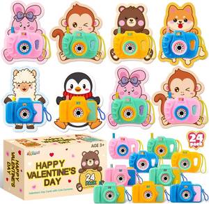 lot 11093 image: ShyLizard 24 Pack Valentines Day Cards for Kids with Mini Camera Viewers, Valentines Day Gifts for Kids, Kids Camera Toys for School Classroom Exchange Prizes Party Favor Supplies