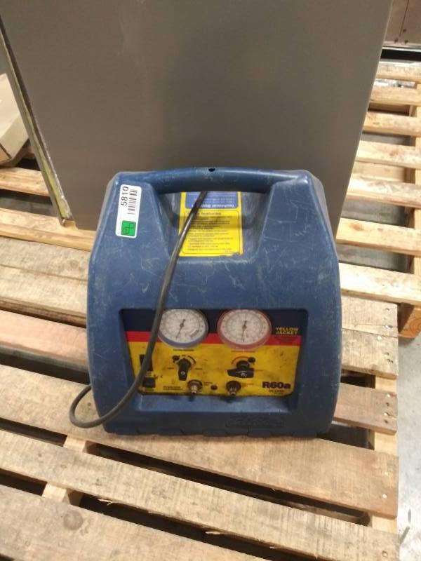 lot 5810 image: Yellow Jacket R60A Refrigerant Recovery Machine